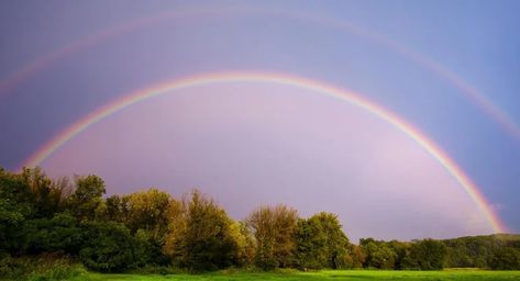 What Does a Double Rainbow Mean? | Reference.com Double Rainbow Meaning, Rainbow Meaning, Double Rainbow, Chinese Mythology, Energy Medicine, Love Rainbow, Spiritual Guides, Spiritual Meaning, World View