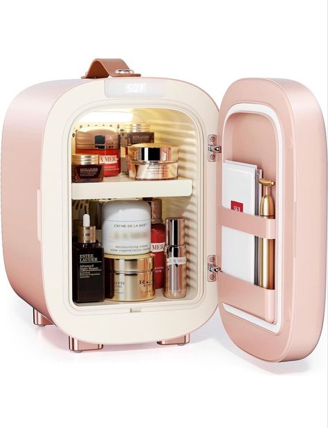 DEPAD Skincare Fridge, Professional Makeup Fridge with 2 Temperature Switches Skin Care Fridge, Pink Mini Fridge, Makeup Fridge, Skin Lightening Diy, Beauty Fridge, La Mer Moisturizing Cream, Skincare Fridge, Buy Skincare, Glow Skin