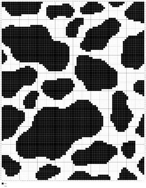 Cow Print Knitting Pattern, Cow Print Cross Stitch, Cow Print Alpha Pattern, Cow Print Pixel Art, Cow Print Crochet Free Pattern, Crochet Cow Print Blanket Pattern Free, Pixel Crochet Pattern Free, Cow Print Crochet, Crochet Cow Print