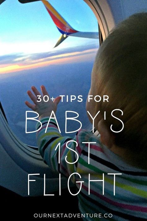 Our best tips for stress-free flying with baby, from booking your flight to at the airport. // Traveling with Baby | Flying with Infant | Travel with Kids | What to Pack | Air Travel | Plane Travel | Infant Seat | Family Travel | Fly Baby Flying With Baby, Travel Tips With Baby, Fly Baby, Infant Seat, Travel Plane, Flying With Kids, Flying With A Baby, Airplane Baby, Newborn Hacks