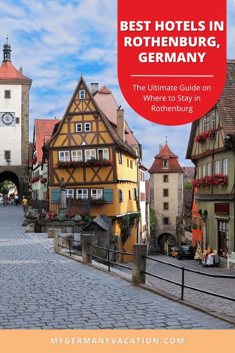 Where to Stay in Rothenburg ob der Tauber in 2024 Outdoor Beer Garden, Germany Vacation, Romantic Road, Rothenburg Ob Der Tauber, Small Hotel, Medieval Town, Beer Garden, Old City, Germany Travel