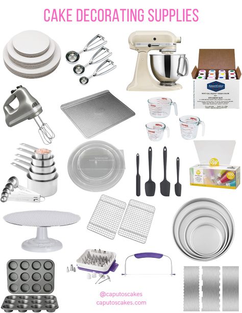 Cake decorating supplies for all you baking needs. Perfect for creating those homemade birthday cakes or to take your cake buisness to the next level. #cakedecorating #homebaker #homemadecake #cakedecorating #cakebusiness #affiliated Cake Studio Ideas Home, Bakery Tools, Small Bakery, Baking Equipment, Homemade Birthday Cakes, Homemade Birthday, Creative Cake Decorating, Cake Blog, Beauty Room Decor