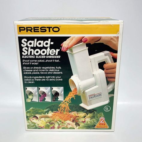 Arrives by Wed, Jan 31 Buy Presto 02910 Salad Shooter at Walmart.com Salad Shooter, Electric Knives, Salad Maker, Best Salad, Dessert Shots, Food Slicer, Electric Foods, Cheese Grater, Vegetable Slicer