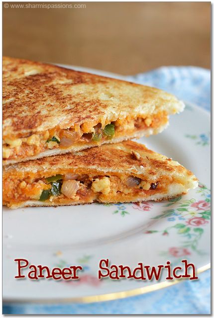 Paneer Sandwich Recipe Bread Sandwich Recipes, Paneer Sandwich Recipe, Sandwich Recipes Indian, Paneer Sandwich, Grilled Paneer, Vegetarian Sandwich Recipes, Lunch Box Recipe, Veg Sandwich, Bread Sandwich