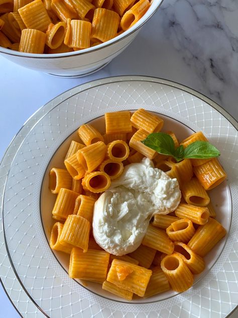 Rigatoni alla Vodka with Burrata Eggplant Stuffed, Veal Meatballs, Beef Tomato, Bouchon Bakery, Stuffed Eggplant, Alla Vodka, Lentil Pasta, Pomegranate Salad, Make Ahead Desserts