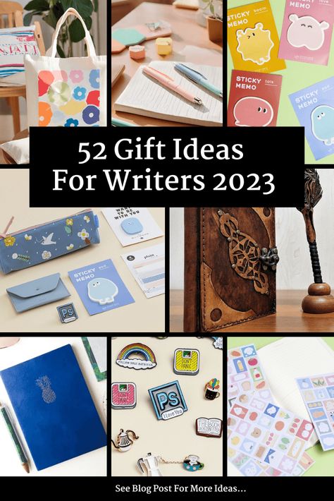 The best gift ideas for writers in 2023. From personalised books to pen sets and t-shirts and mugs. See our top 52 gift ideas for writers. Gift Ideas For Writers, Gifts For A Writer, Journal Gift Ideas, Gifts For Writers, Coffee Gift Basket, Author Gifts, Homemade Holiday Gifts, Leather Journal Cover, Book Earrings