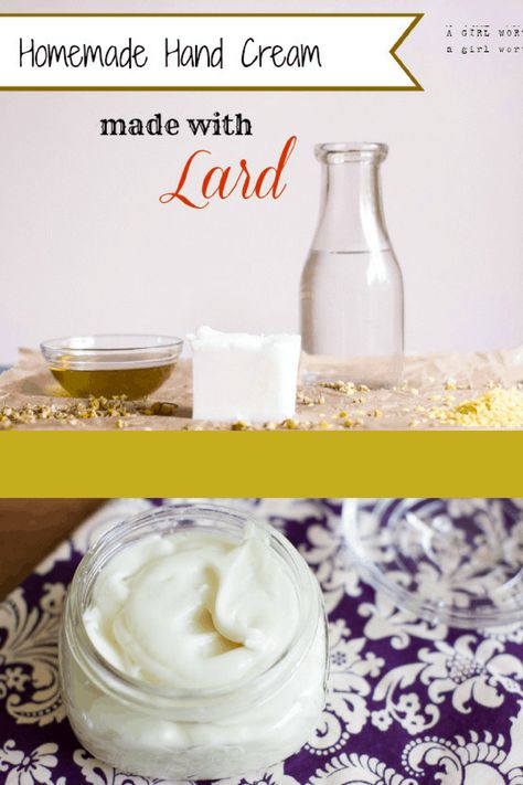 Lard Lotion, Lard Recipe, Hand Cream Homemade, Homemade Lotion Recipe, Pregnancy Pants, Face Cream Recipe, Salve Recipes, Lotion Recipe, Body Butters Recipe