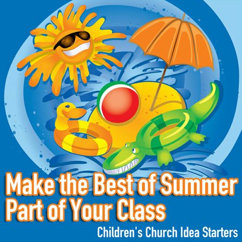 Summer Sunday School Lessons, Childrens Church Ideas, Happy Summer Holidays, Summer Lesson, Kids Church Lessons, Cartoon Summer, Summer Fun For Kids, Free Cartoons, Sunday School Lessons