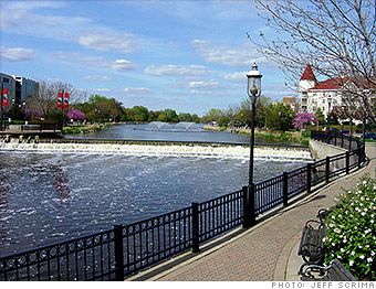 American Small Town, Waukesha Wisconsin, Money Magazine, Natural Swimming Ponds, Small Towns Usa, Small Town America, Swimming Pond, Wisconsin Travel, Places To Live