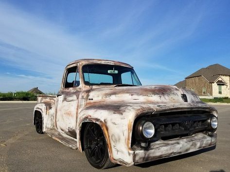 For Sale: 1953 Ford F-100 with a Coyote V8 – Engine Swap Depot Ranger Truck, Ford Ranger Truck, Custom Pickup Trucks, Old Ford Trucks, Classic Ford Trucks, Old Pickup, Old Pickup Trucks, Antique Trucks, Ford F100