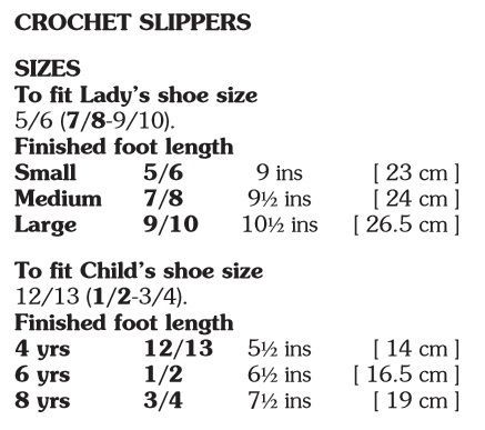 crochet slipper chart | Crochet Slipper Size Chart Slipper Size Chart, Crochet House Slippers, Diy Footwear, Chart Crochet, Crochet Collar Pattern, Easy Crochet Slippers, Crochet Slipper, Slippers Crochet, Crochet Hack