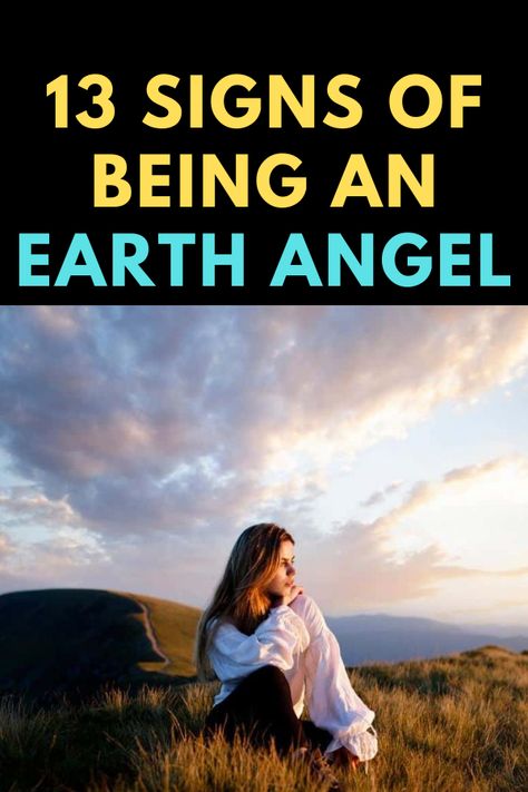 Earth Angels, also known as Lightworkers or Incarnated Angels, are different from heavenly angels but have many similarities. Here is a list of 13 signs of being an Earth Angel.  #earthangel #earthangelssigns #angel Incarnated Angel, Earth Angel Signs, Earth Angel Meaning, Angel Guides Spiritual, Earth Angel Quotes, Angel From Heaven, Angels On Earth, Soul Retrieval, Heavenly Angels