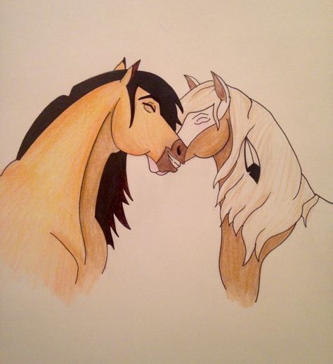 Rain Drawing, Spirit Drawing, Spirit And Rain, Spirit The Horse, Horse Art Drawing, Disney Drawings Sketches, Disney Art Drawings, Horse Drawing, Horse Drawings