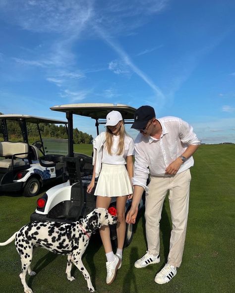 Couples Golfing, Cute Golf Outfit, Golf Inspiration, Couple Fits, Super Rich Kids, Luxury Lifestyle Dreams, Matching Couple Outfits, Estilo Preppy, Future Lifestyle