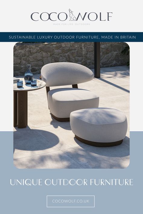 Elevate your outdoor lounging space with the Tamarindo Footstool. Inspired by the lush greenery of Costa Rica, this stylish and functional piece features an optional swivel base for easy movement and a curved, organic design. Made with the finest materials in the UK, it offers both luxury and durability, making it the perfect complement to any lounge area. Visit cocowolf.co.uk to discover more of our outdoor collection. Outdoor Footstool, Lounge Area, Tamarindo, Organic Design, Lush Greenery, Lounge Areas, Costa Rica, About Uk, The Uk