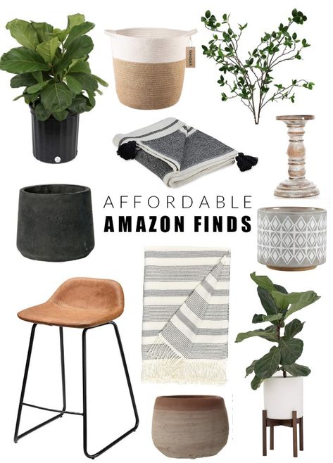 Farmhouse Amazon Finds, Neutral Modern Farmhouse, Decor From Amazon, Diy Farmhouse Ideas, Diy Farmhouse Decoration, Apartment Decoration, Dekorasi Kamar Tidur, Amazon Home Decor, Friday Favorites