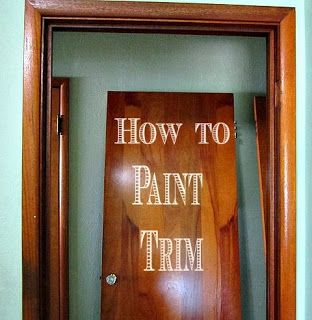 Burnished Adornments: How to Paint Wood Trim (Part One) Bedroom Wood Trim, Paint Wood Trim, Big Living Room Decor, Painting Wood Trim, Interior Wood Trim, Stained Trim, Small Basement Remodel, Basement Furniture, Oak Trim