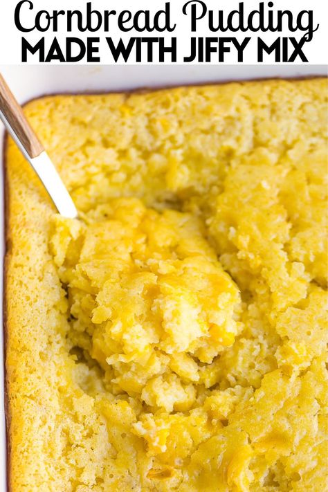 Spicy Jiffy Cornbread Recipes, Jiffy Mix Corn Casserole, Corn Casserole Jiffy, Sweet Cream Corn, Creamed Corn Casserole Recipe, Sweet Corn Casserole, Cornbread Pudding, Corn Souffle, Cornbread Casserole Recipe