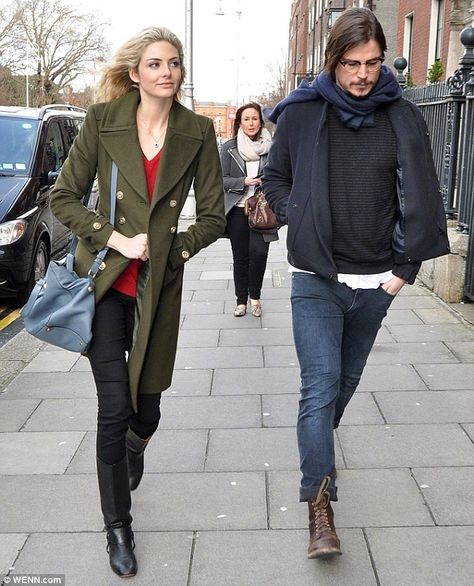 Leading lady: Josh who is known for being a heartthrob,  is currently dating actress Tamsin Egerton Tamsin Egerton, Josh Hartnett, With Girlfriend, Batman Superman, Poets, Dublin, Superman, Batman