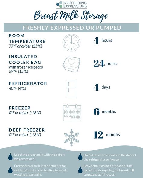 Pumping Milk Storage, Exclusively Pumping Storage, Pumped Milk Storage, Pumped Milk Guidelines, Breast Milk Storage Chart, Breastmilk Storage Guidelines Printable, Baby Breastmilk Intake Chart, Milk Storage Breastfeeding, Newborn Guidelines