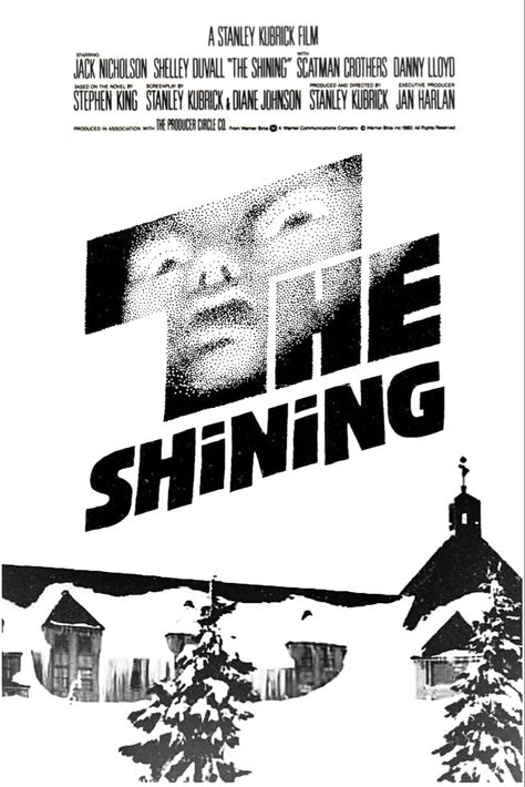 Black And White Movie Posters, The Shining Movie Poster, Shining Movie Poster, The Shining Poster, The Shining Movie, Dorm Stuff, Printable Black And White, Old Movie Posters, Black And White Movie