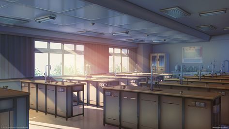 Classroom Background, Episode Interactive Backgrounds, Anime Classroom, Episode Backgrounds, Anime City, Scenery Background, Image 3d, Background Drawing, Science Lab