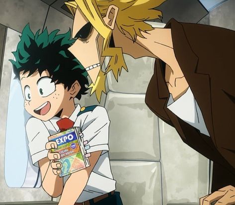 Midoriya And All Might, My Hero Academia Two Heroes, Mha Art, Midoriya Izuku, Character References, All Might, Buko No Hero Academia, Love My Boyfriend, Izu