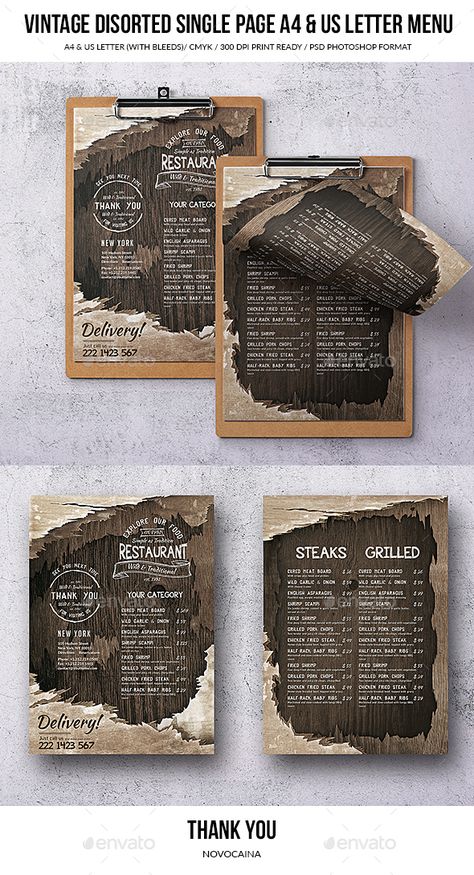 Restaurant Menu Designs, Rustic Menu Design, Boba Menu, Restaurant Menu Card, Menu Vintage, Menu Design Inspiration, Cafe Menu Design, Menu Card Design, Grilling Menu