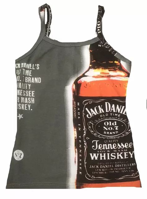 Jacky Top Spa Top No 52 for Rock Ladys Tattoo Desing 65% Polyester 35% Cotton  Taille: 36 cm Armpit to Armpit: 37 cm Total Lengh: 56 cm Harley Rocker, Jack Daniels Bottle, Star Clothing, Jack Daniels, Rock Star, Fashion Killa, Fitness Inspo, All Over Print, Fashion Inspo Outfits