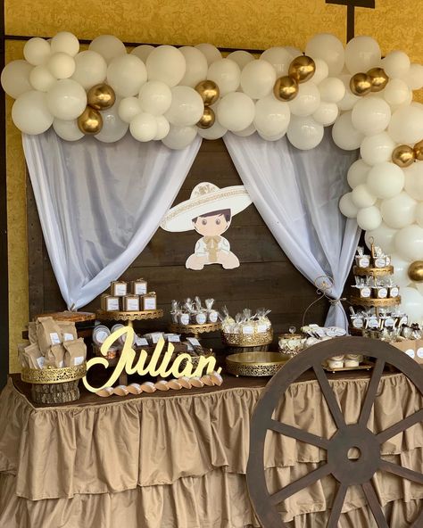 Charro Cake, Western Theme Party Decorating Ideas, Charro Theme Party, Charro Theme, Bautizo Ideas, Western Theme Party, Baptism Ideas, Baptism Party, Western Theme