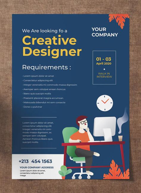 Job Vacancy Poster Template, Job Announcement Poster Design, Vacancy Flyer Design, Job Vacancy Poster Design, Job Offer Design, Job Advertisement Poster, Job Posting Design, Job Hiring Poster Creative, Job Poster Design