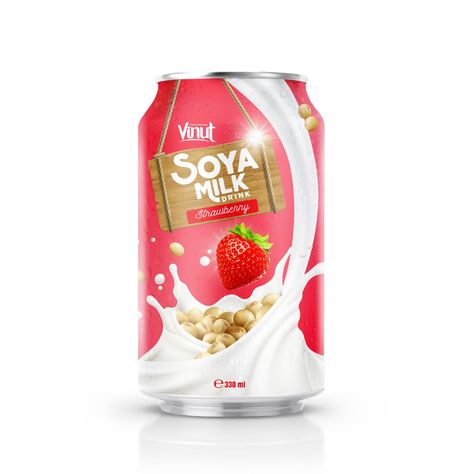 Strawberry Milk Packaging, Shake Packaging, Milk And Strawberry, Milk Package, Aloe Vera Juice Drink, Drinks With Pineapple Juice, Milk Drinks, Yogurt Packaging, Soya Milk