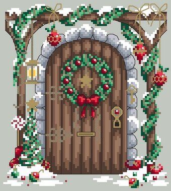 Cross stitch christmas cards