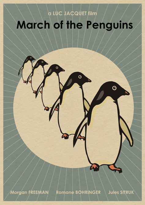 March of the Penguins 16x12 Movie Print Penguin Poster, Academia Aesthetic Outfit Men, March Of The Penguins, Penguin Parade, Penguin Illustration, Penguin Logo, Penguin Drawing, March 5th, The Penguins