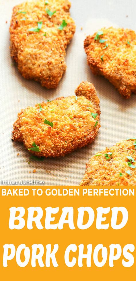 Breaded Pork Chop Recipes In Oven, Breading For Pork Chops, Fried Boneless Pork Chops, Panko Pork Chops, Baked Boneless Pork Chops, Boneless Pork Chop Recipes, Baked Pork Chops Oven, Breaded Pork Chops, Pork Chop Recipes Baked