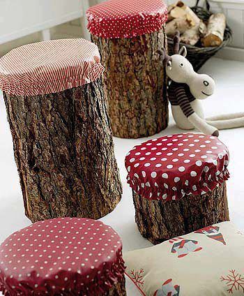 Log Chairs, Log Stools, Fire Pit Seating, Backyard Furniture, Backyard Fire, Fairy Parties, Fire Pit Backyard, Tree Stump, Garden Seating