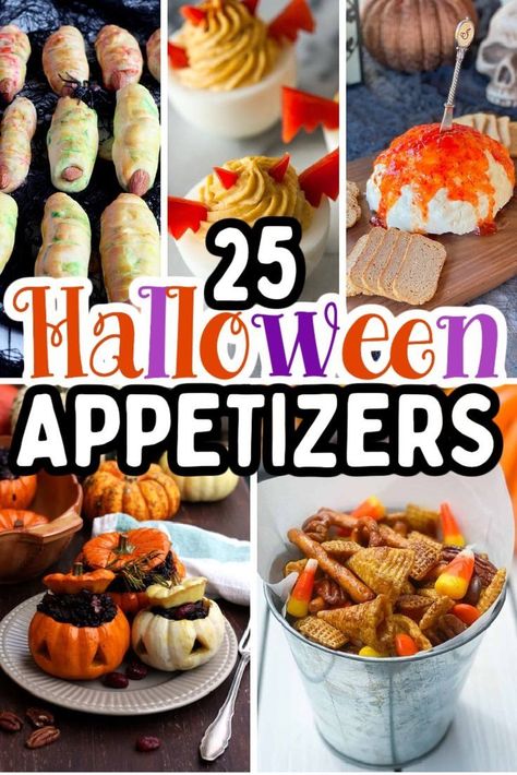 Halloween Appetizers For Adults, Fun Halloween Appetizers, Delicious Halloween Desserts, Halloween Finger Foods, Healthy Holiday Treats, Halloween Appetizers Easy, Halloween Themed Food, Halloween Party Appetizers, Easy Halloween Party