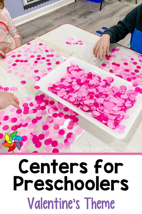 It’s no secret that preschoolers will love these adorable Valentine’s Centers. The best part is that they are not just adorable… each of these centers provides a valuable opportunity for young children to practice fine motor, language, and cognitive skills. You'll find sensory activities, counting, number and letter recognition, sorting and patterning, letter sounds, and so much more. Valentine Table Activities For Preschool, Valentines Table Activities, Valentine’s Day Cognitive Activity, Valentines Day Process Art For Preschool, February Science Center Preschool, Valentine Language Activities Preschool, Enrichment Activities For Preschoolers, Valentine’s Day Centers For Preschool, Valentines Day Preschool Crafts For Kids