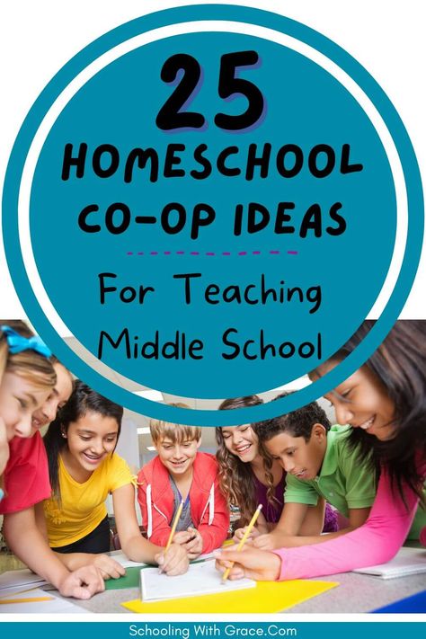 Find the best homeschool class ideas for teaching middle school- Middle School Co-op class ideas, Interactive classes, Electives, Hands-On Homeschool Co Op Class Ideas Fun, Fun Homeschool Activities For Middle School, Co Op Class Ideas Homeschool Middle School, Middle School Homeschool Co-op Classes, Middle School Co Op Class Ideas, Homeschool Projects Middle School, Homeschooling Middle Schoolers, Homeschool Co Op Class Ideas, Homeschool Coop Class Ideas