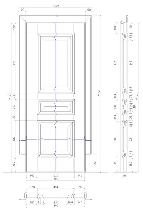 Door Entablature, Door Design Drawing, Door Measurements, Classic Doors Interior, Panel Door, Door Frames, Door Plan And Elevation, Modern Classic Door, Door Drawing