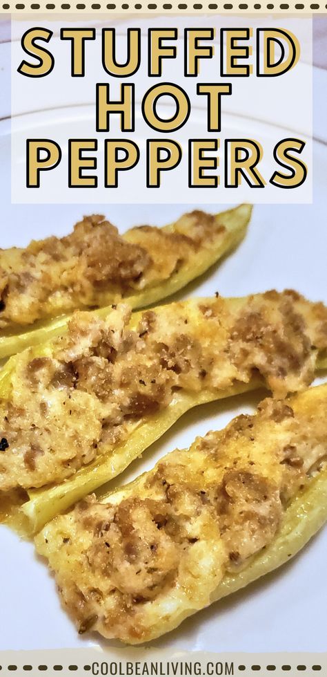 Half Hots Stuffed Peppers, Stuffed Medium Hot Peppers, Cheese Stuffed Hot Peppers, What To Do With Hungarian Hot Peppers, Recipes Using Hungarian Peppers, Hungarian Hot Wax Peppers, Sausage Dip Stuffed Peppers, Wax Peppers Recipes, Stuffed Hot Banana Peppers Recipe