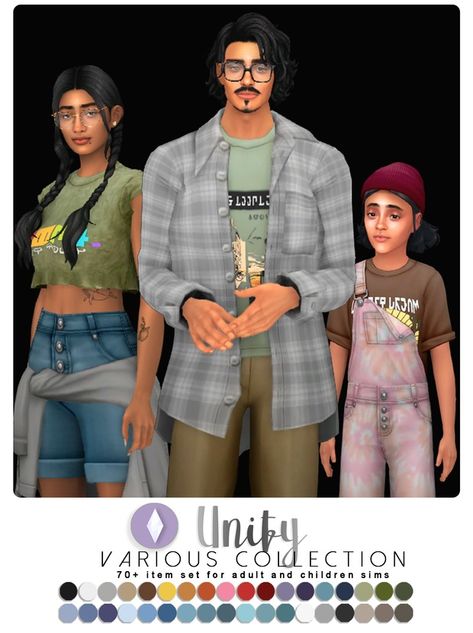 Unify Collection | Patreon Sims 4 Restaurant, Sims 4 Toddler Clothes, Cc Packs, Dapper Suits, Sims 4 Children, Sims 4 Cc Folder, Packing Clothes, Sims 4 Dresses, Sims 4 Toddler