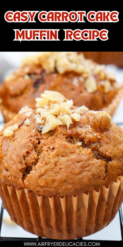 Easy carrot cake muffin recipe that’s moist, spiced, and perfect for any occasion. Sugarfree Carrotcake, Carrot Cake Muffin Recipe, Sugar Free Carrot Cake, Lunchbox Kids, Carrot Cake Muffins, Sugar Free Baking, Baby Meals, Adrenal Support, Best Carrot Cake