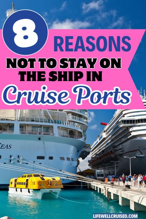 reasons to stay on the ship in port Italy Cruise Ports, Venice Italy Cruise Port, St Thomas Cruise Port, San Francisco Cruise Port, Livorno Cruise Port, Planner Themes, Reasons To Stay, Cheap Cruises, Cruise Ports