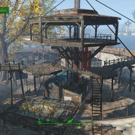 5 Likes, 7 Comments - The Mechanist Sam (@mechanistsam) on Instagram: “The center piece build to my castle. Side by side with the reference photo from yesterday. Not…” Fallout 4 Sanctuary, Fall Environment, Fallout 4 Locations, Apocalypse House, Fallout Settlement, Ark Survival Evolved Bases, Fallout 4 Settlement Ideas, Post Apocalyptic Games, Zombie Life