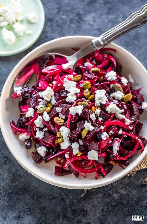 Roasted Beets with Pistachios & Goat Cheese Goat Cheese Pistachio, Golden Beets Recipe, Beets Goat Cheese, Roasting Beets In Oven, Beet And Goat Cheese, Bread Sauce, Red Wine Vinaigrette, Beet Recipes, Caramel Topping