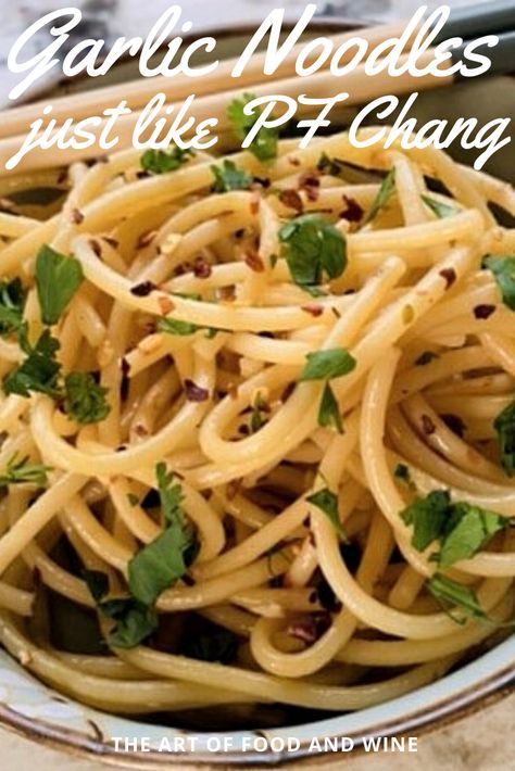 Garlic Noodles just like they make at PF Changs and have been on their menu for years. So easy to make at home with lots of garlic flavor. #noodles #garlicnoodles #garlicrrecipes #easynoodles #quicknoodles #noodlerecipes #chinesenoodles #pfchangnoodles #chineserecipes #chinesefood #howtomakegarlicnoodles #asiannoodles #garlic Garlic Vermicelli Noodles, Copycat Pf Changs Garlic Noodles, Asian Noodles Recipe Easy, Simple Garlic Noodles, Diy Asian Noodles, Garlic Spaghetti Noodles, Healthy Garlic Noodles, Garlic Noodles Recipe Asian Easy, Roasted Garlic Noodles