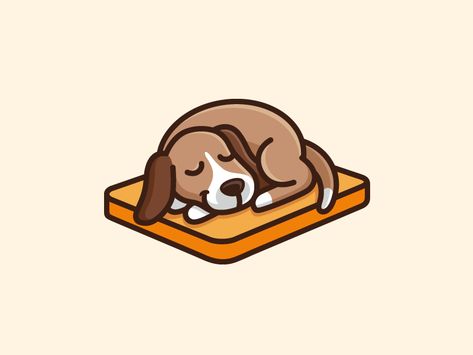 Sleeping Dog by Alfrey Davilla | vaneltia Dog Sleeping Drawing, Alfrey Davilla, Drawing Sleeping, Shatabdi Express, Cartoon Dog Drawing, Sleeping Drawing, Dog Logo Design, Animal Outline, Dog Animation