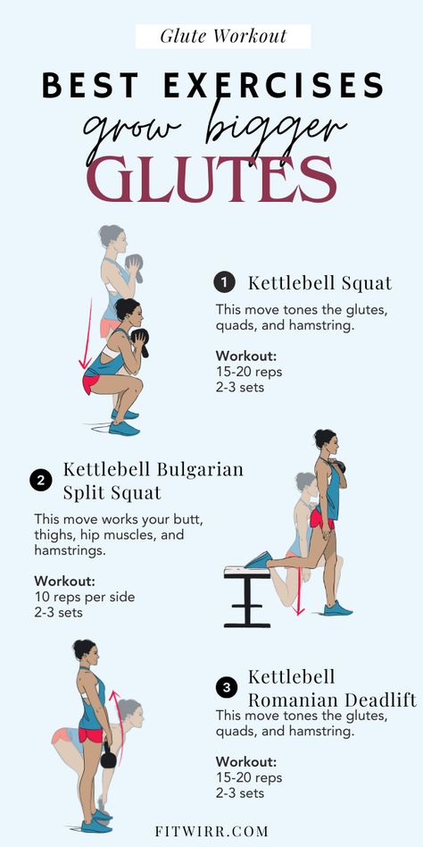 5 Glute Exercises for a Bigger, Toned Butt Dumbell Glute Exercise, Diet For Bigger Glutes, How To Grow Your Glutes Fast, Exercise For Bigger Buttocks, Glute Workout Dumbell, Gym Workouts For Bigger But, Build Glutes At Home, Glute Growth Workout, Workouts For Bigger But