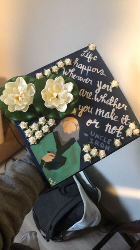 Grad Cap Ideas Avatar The Last Airbender, Kung Fu Panda Graduation Cap, Graduation Cap Ideas Atla, Graduation Cap Atla, Haikyuu Graduation Cap, Hunger Games Graduation Cap, Avatar The Last Airbender Graduation Cap, F1 Graduation Cap, Avatar Graduation Cap